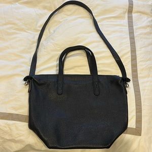 Cuyana EUC navy bag with crossbody strap